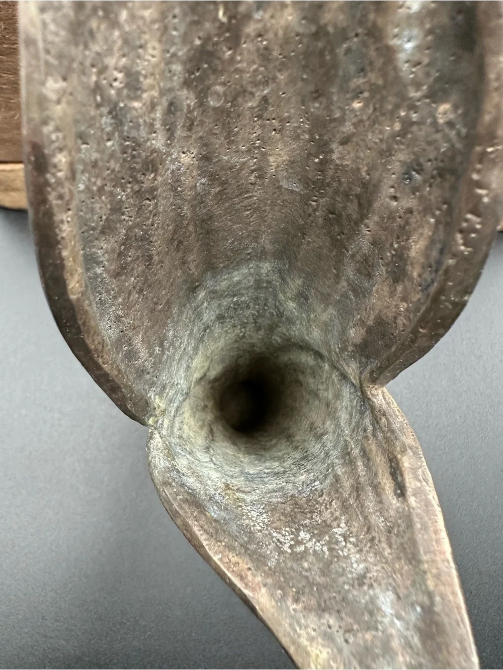 Bronze Calla Lily Sculptural Bud Vase – MCM Dark Patina, 8.5